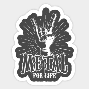 Metal for Life Sticker